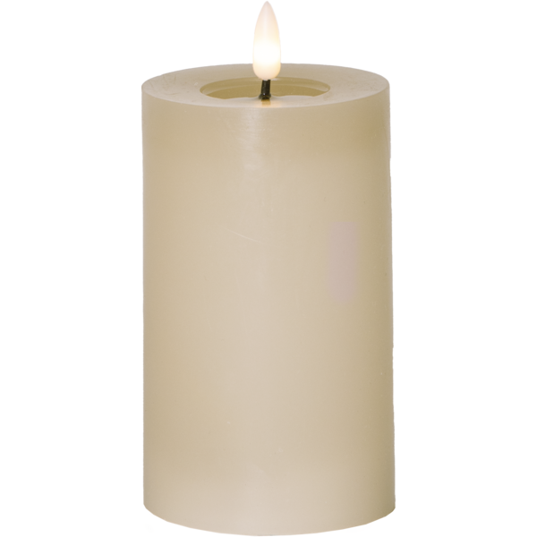 Blockljus beige LED 15cm