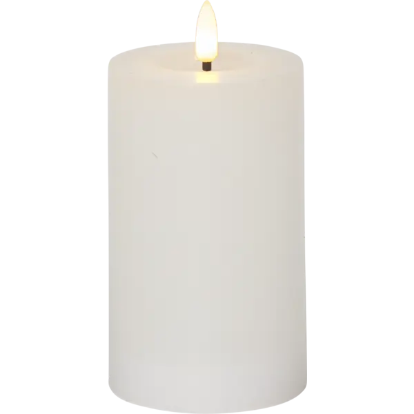 Blockljus vit LED 15cm