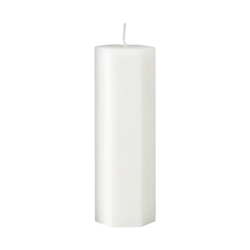 Spindelvävsljus, vit 5x15cm