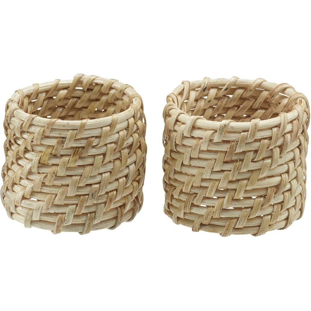 Zoe servettring natur 2-pack