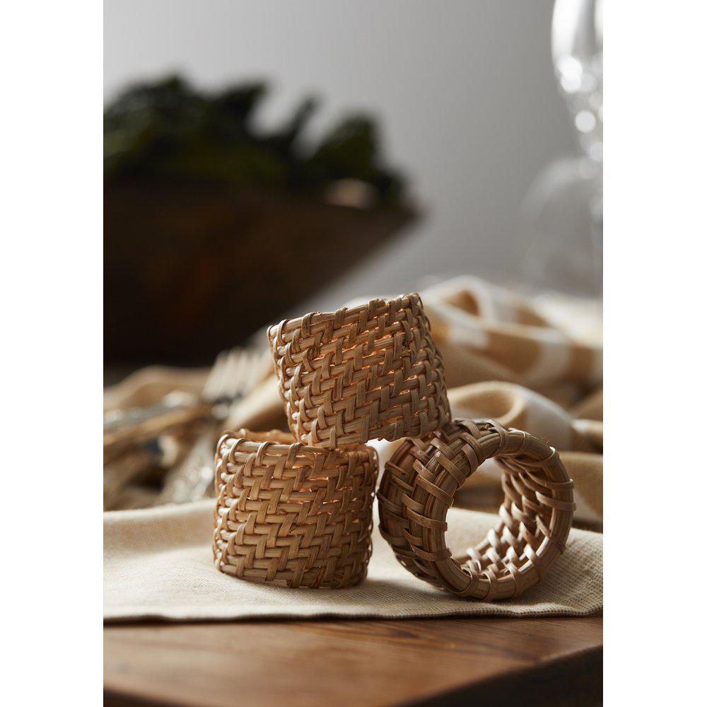 Zoe servettring natur 2-pack