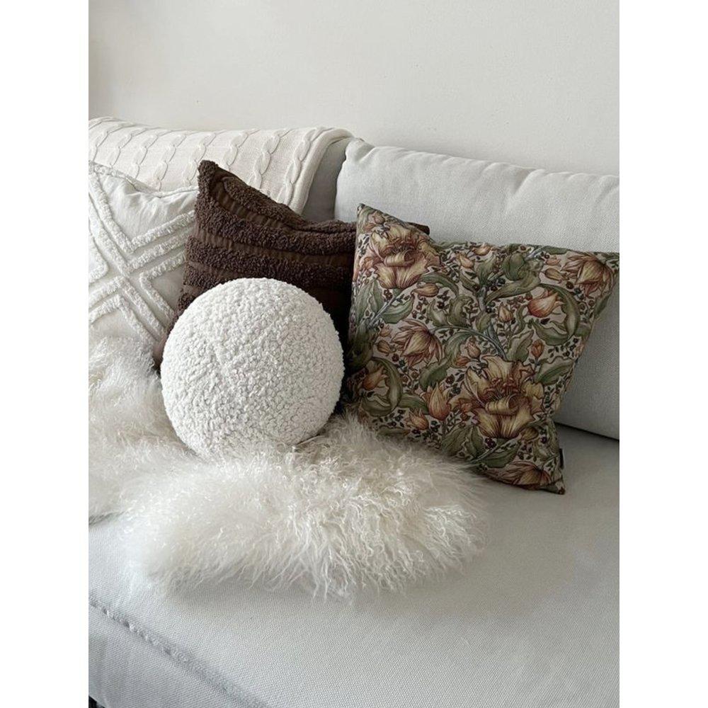Elsie offwhite prydnadskudde boll 25cm