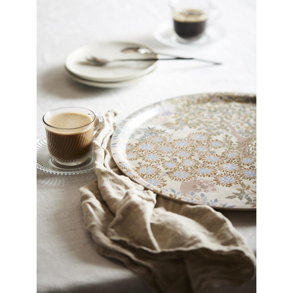 Aran bricka beige mönstrad 38cm