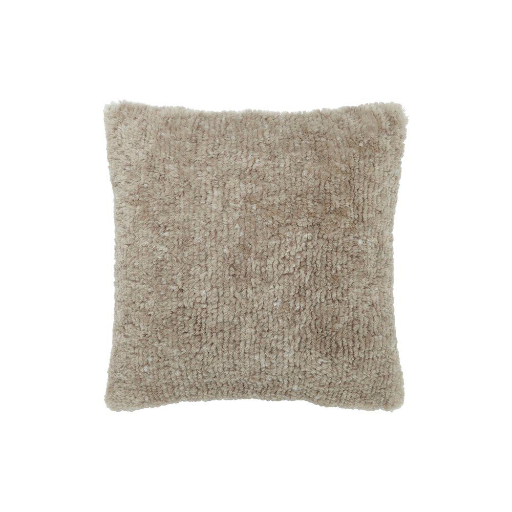 Dolly kuddfodral fårskinnsimitation nougat 45x45cm