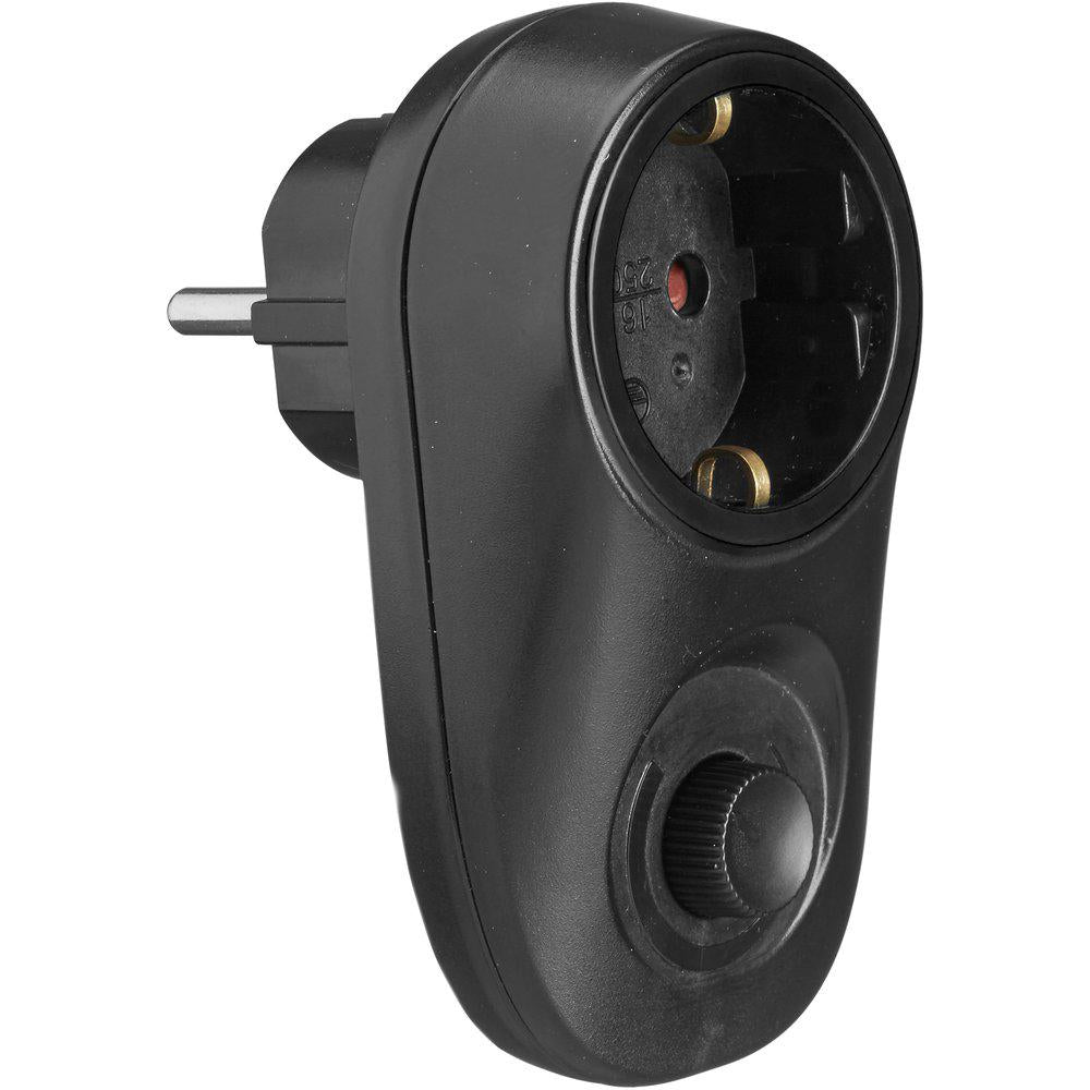 Plug-in dimmer svart