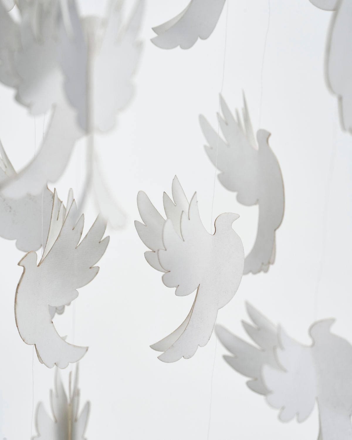 Mobil pappersduvor offwhite 80cm