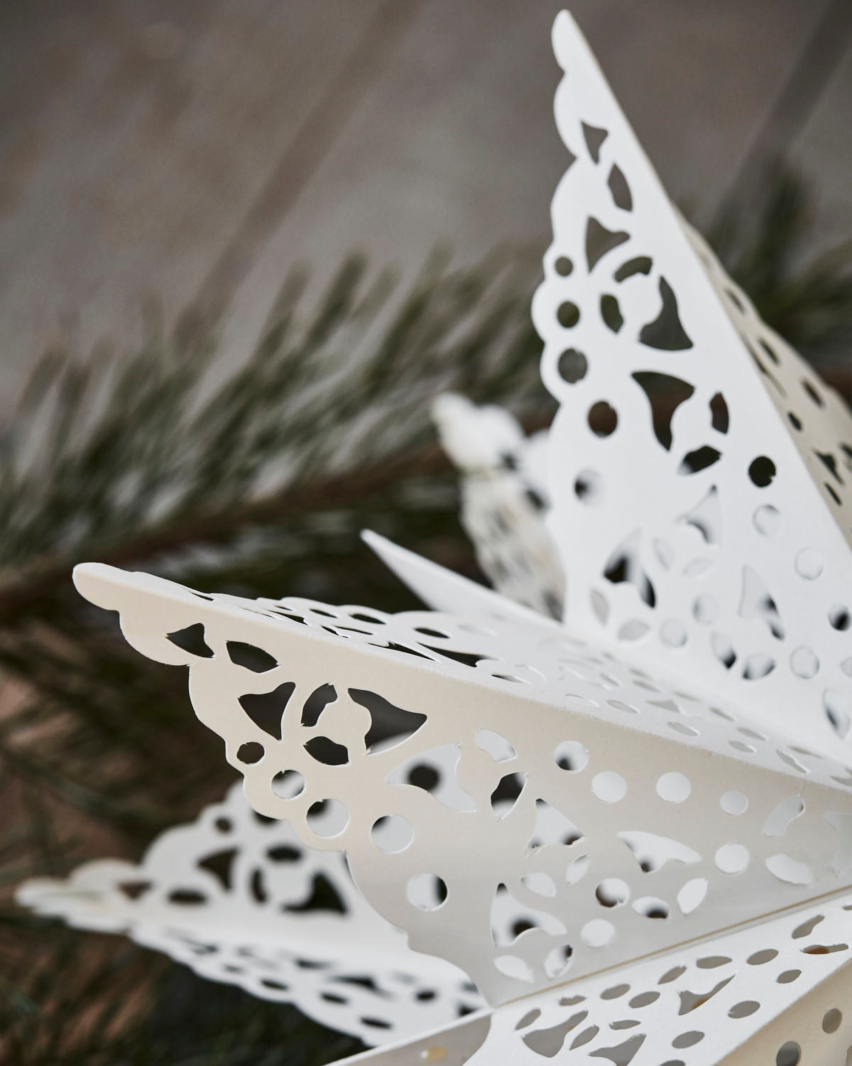 Toppstjärna clip vit 30cm