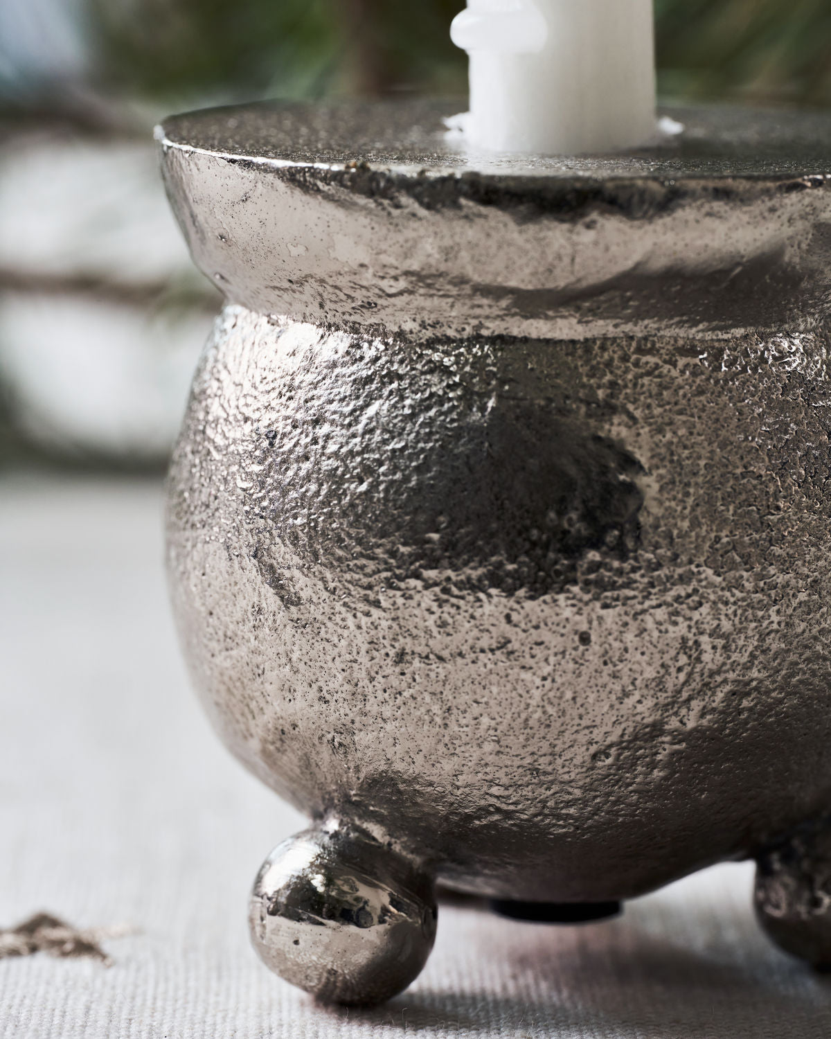 Ljusstake antiksilver classic L