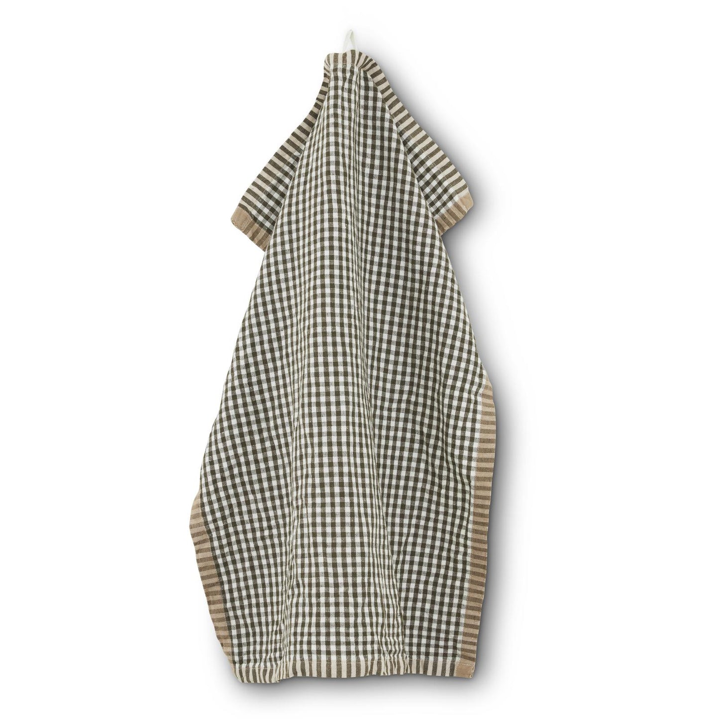Lundgren handduk grön/offwhite/beige