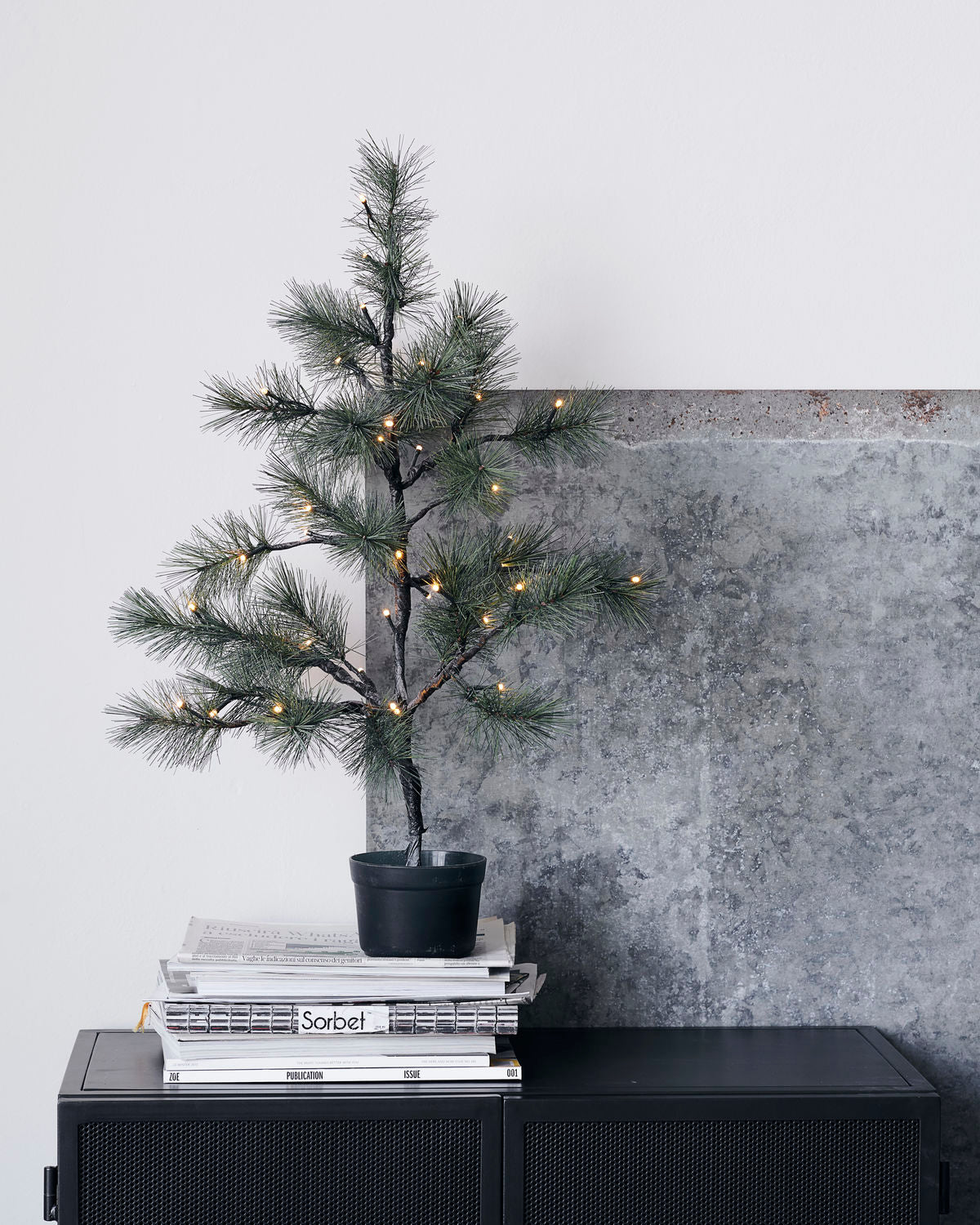 Julgran med LED-ljus 75cm