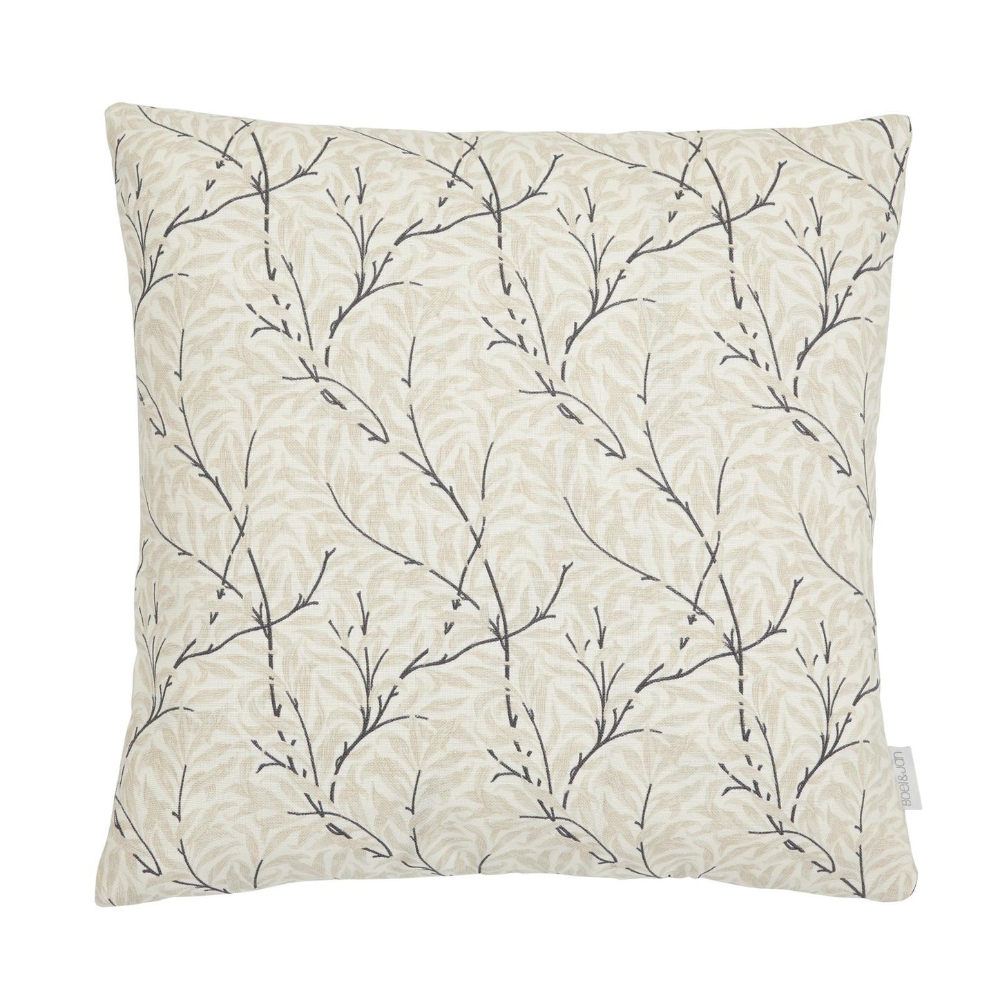 Ramas beige/svart kuddfodral 50x50cm