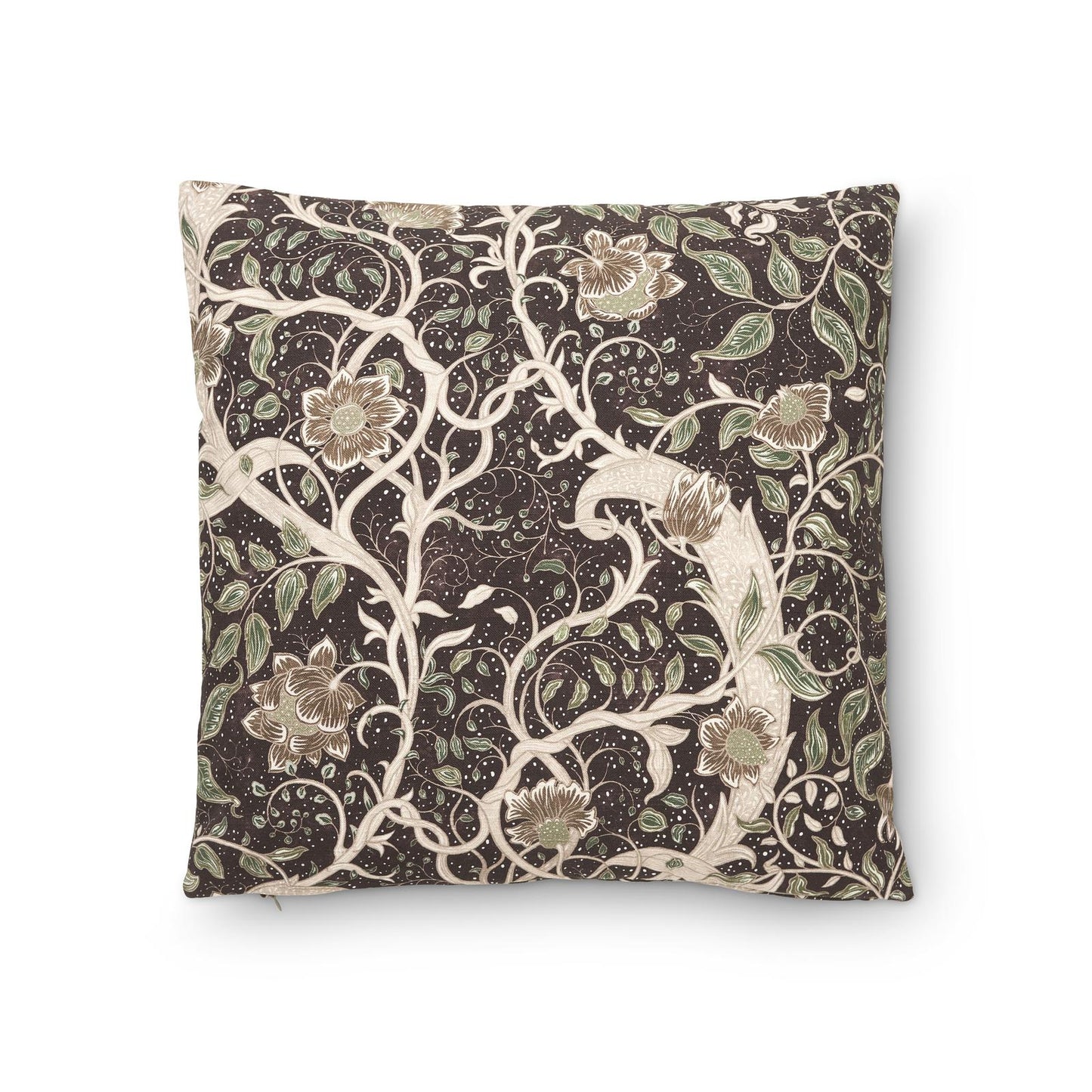 Franka kuddfodral brun/grön/beige 45x45cm