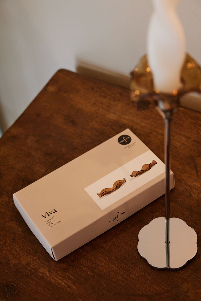 Viva ljusmanschett amber, 2-pack