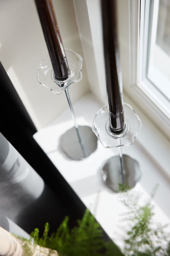 Viva ljusmanschett klarglas, 2-pack