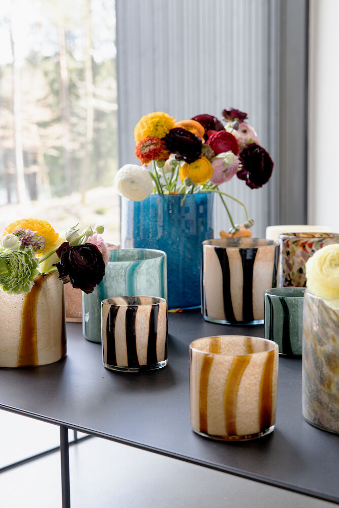 Calore curve xs brun/beige ljuskopp