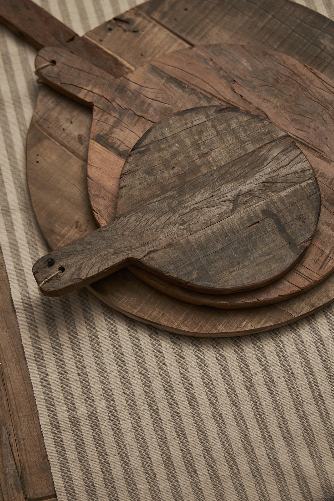 Wooden round board dekorationsbräda L