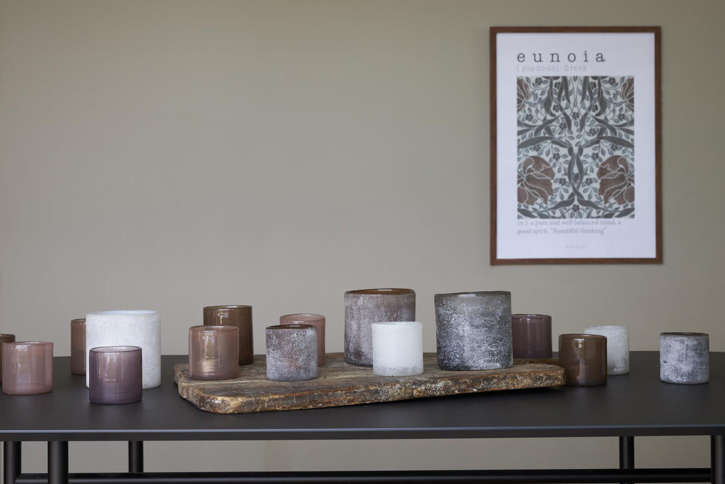 Bungenäs frostad lykta grå M