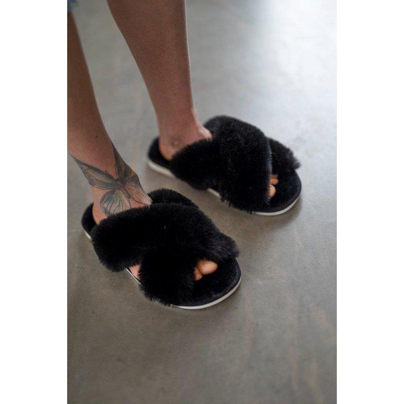 Cozy tofflor svarta 36/37