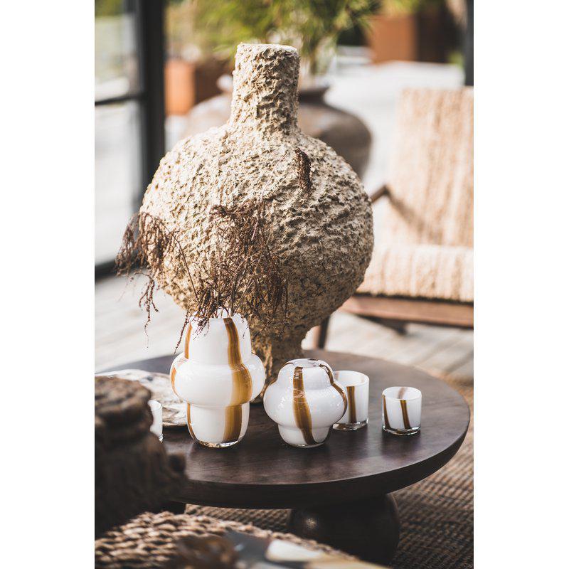 Tabby L vas vit/kolafärgad