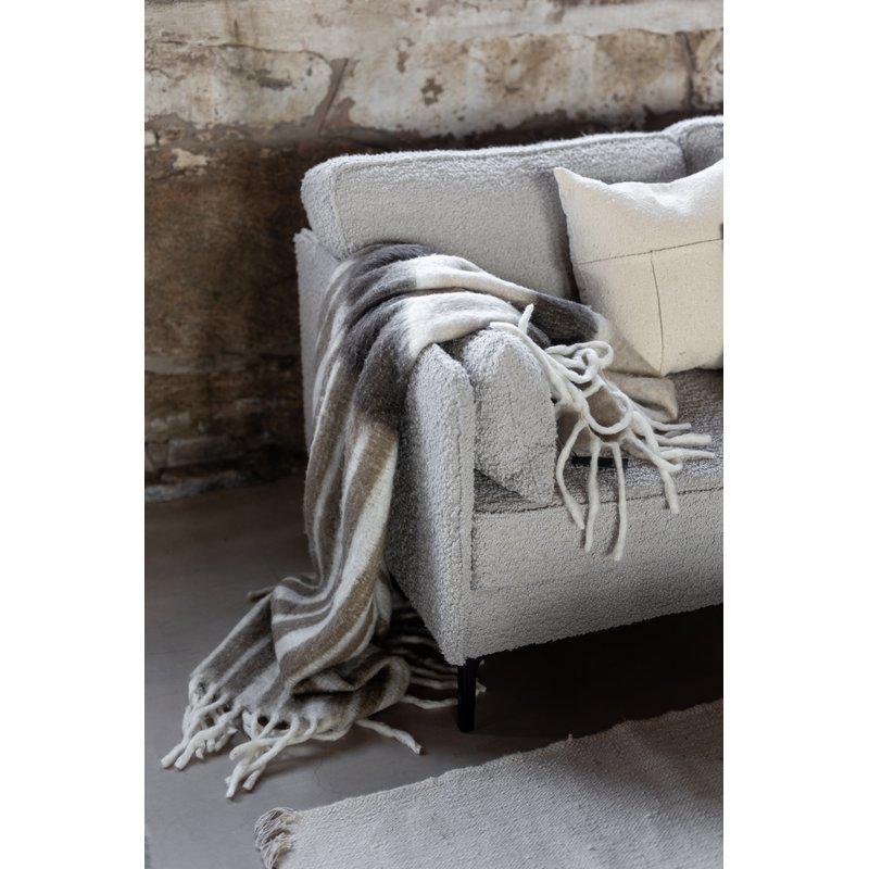 Bello pläd beige/brun/offwhite
