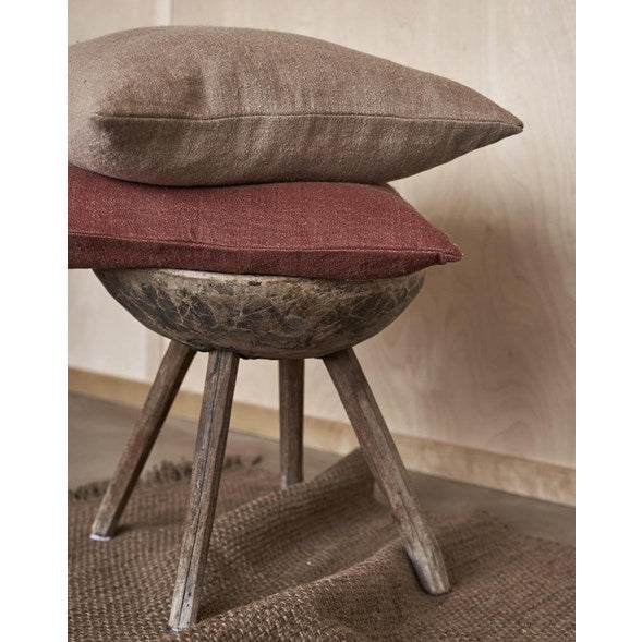 Rufus kuddfodral mörk beige 50x50cm