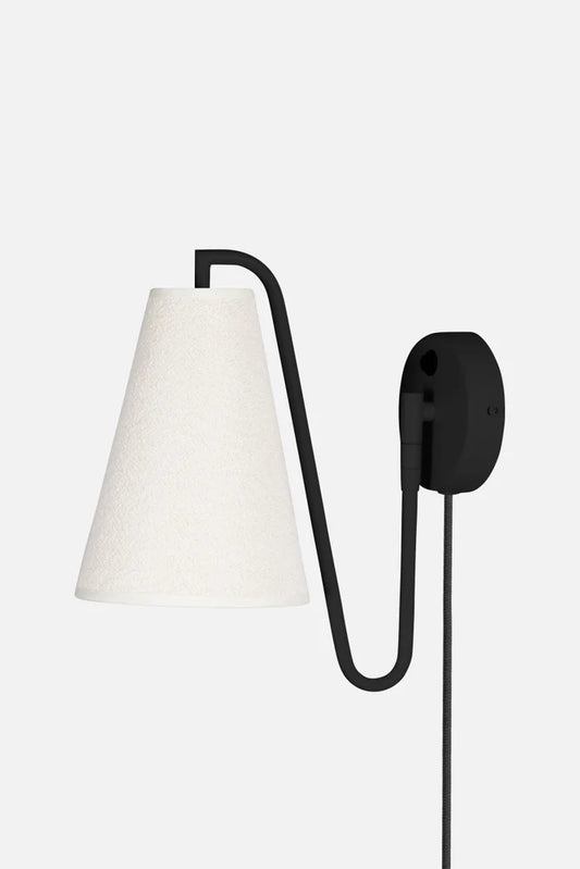 Vägglampa Lou svart/vit