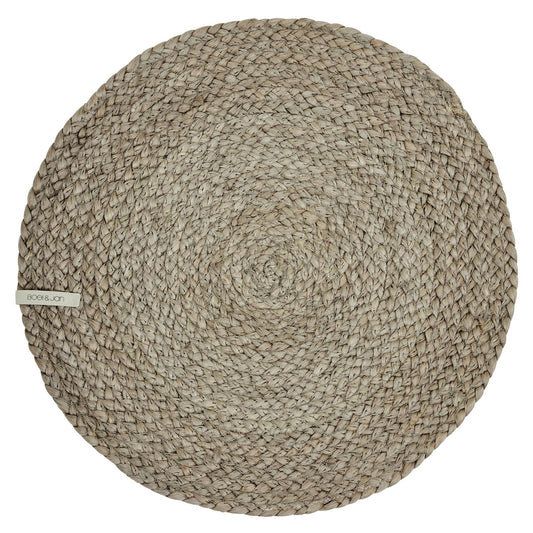 Merida bordstablett ljus jute Ø38cm