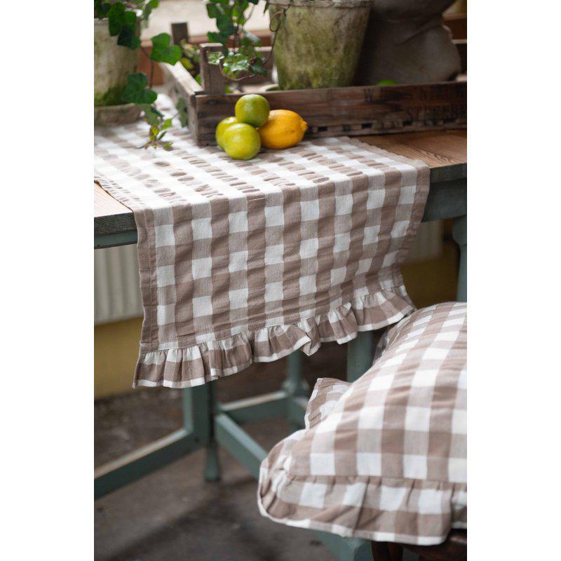 Lisa nougat rutig löpare