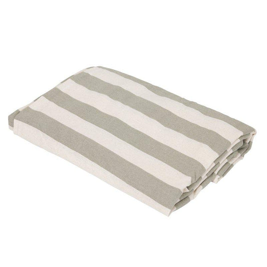 Amalia lindblomsgrön/vit duk