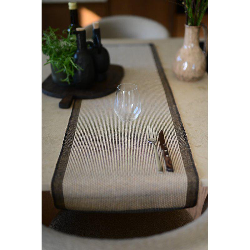 Tore svart/jute löpare 120cm