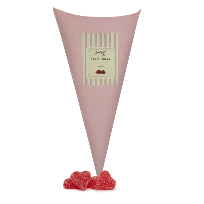 Geléhjärtan i strut 200gr