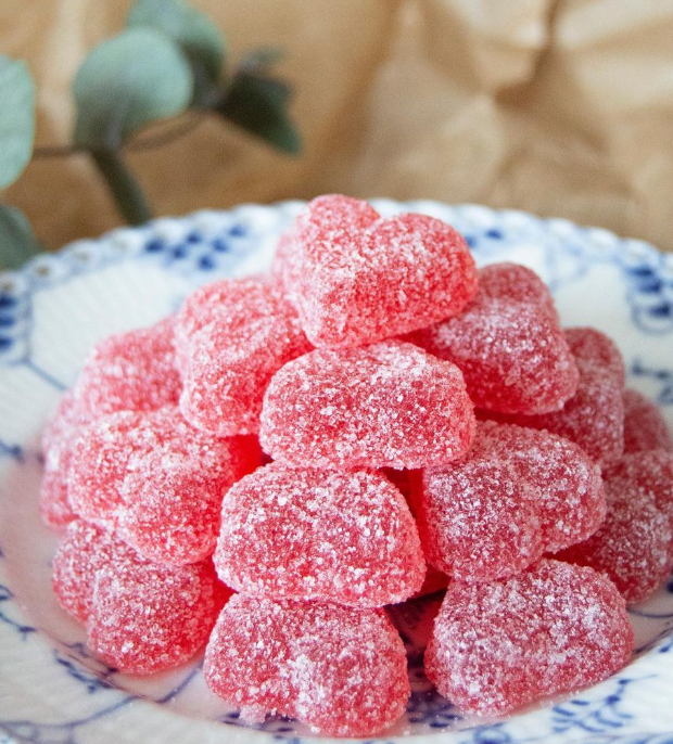 Geléhjärtan i strut 200gr