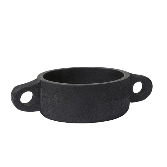 Mica svart skål mangoträ