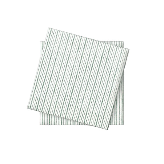 Pappersservett Rand Grön 40×40 50st